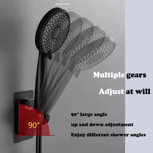 Bathroom, Home Decor, Abs Shower Head  High Pressure Negative Ion Shower Set