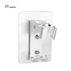 Bathroom, Home Decor, Adjustable Chrome Space Aluminum No Drilling Shower Head Bracket Wall Holder