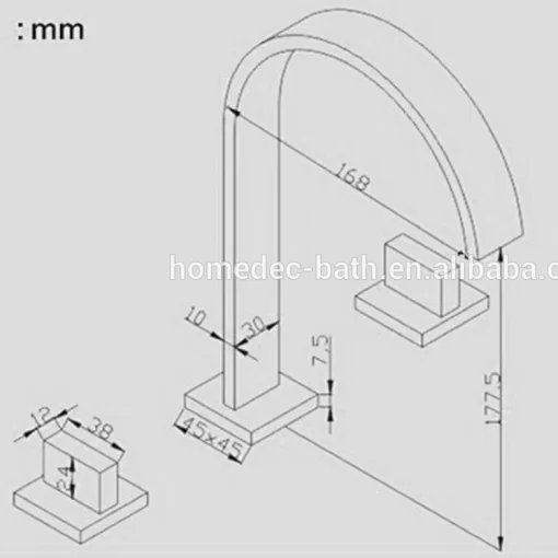 Bathroom, Home Decor, All Copper European-style Split Double-handle Dual Control Three Hole Basin Faucet Hot And Cold Wash Bathroom Faucet