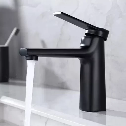 Bathroom, Home Decor, American Cupc Ware Hot And Cold Bathroom Faucets Buy Brass Single Hole Black Basin Mixer Faucet For Bathroom Hotel Villa
