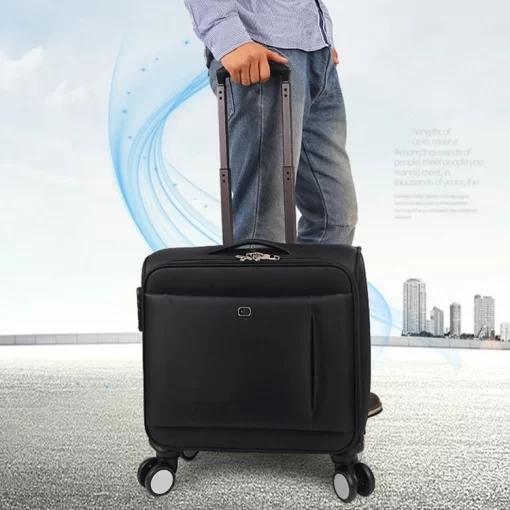 Bags, Leather Bags, Aviation Universal Wheeled Aluminum Alloy Pull Rod 18