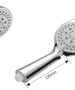 Bathroom, Home Decor, Bathroom 5 Functions Hand Shower Kit Chrome Shower Head Set With Hose Pipe