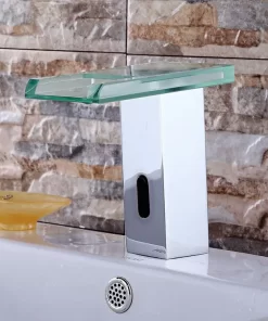 Bathroom, Home Decor, Bathroom Automatic Led Basin Faucet  Infrared Touchless Water Basin Sink Tap With Sensor