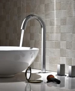 Bathroom, Home Decor, Bathroom Basin Faucet Mixer Brass Hot And Cold Taps Basin Faucet Rose Gold