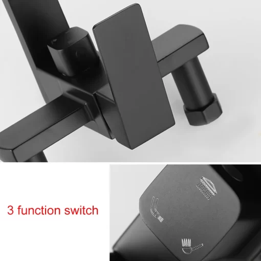 Bathroom, Home Decor, Bathroom Black Stainless Steel 304 Shower Sets Hot Cold Shower Mixer In Wall Rain Concealed Shower Set