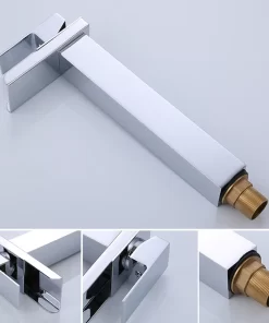 Bathroom, Home Decor, Bathroom Brushed Nickle Black Golden Tall High Sus Stainless Steel 304 Basin Faucet Taps