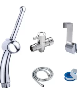 Bathroom, Home Decor, Bathroom Handheld Toilet Bidet Sprayer Set Hand Shattaf Sprayer Abs Portable Kit Toilet Bidet Set Toilet Water Sprayer