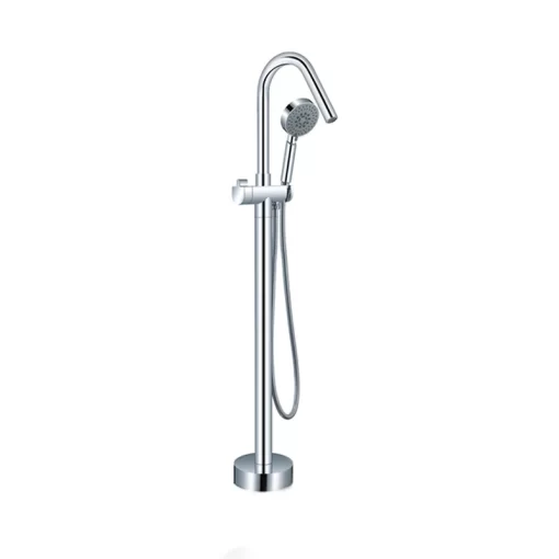 Bathroom, Home Decor, Bathroom Solid Brass Freestanding Roman Tub Filler Floor Standing Bathtub Faucet