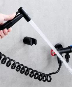 Bathroom, Home Decor, Bathroom Stainless Steel 304 Matte Black Hand-held Bidet Toilet Sprayer Kit Bathroom Shower