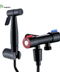 Bathroom, Home Decor, Bathroom Stainless Steel 304 Matte Black Hand-held Bidet Toilet Sprayer Kit Bathroom Shower