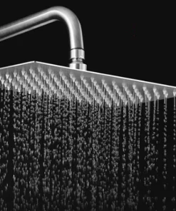 Bathroom, Home Decor, Bathroom Stainless Steel Brass Chrome Wall Mount Faucet Rain Shower Column Mixer Set