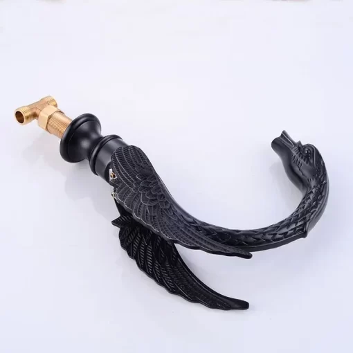 Bathroom, Home Decor, Bathroom Swan Orb Black Brass Basin Sink Faucet  Mixer Tap
