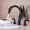 Bathroom, Home Decor, Bathroom Swan Orb Black Brass Basin Sink Faucet  Mixer Tap