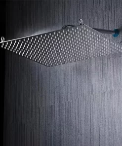 Bathroom, Home Decor, Bathroom Wall Mount Rainfall Square 20 Inch Stainless Steel Rain Shower Head