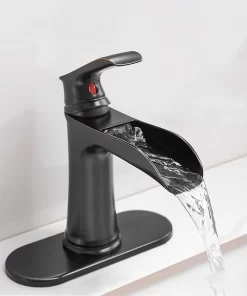 Bathroom, Home Decor, Bathroom Wash Basin Faucet Hot And Cold Mixer Brass Single Handle Bathroom Faucets