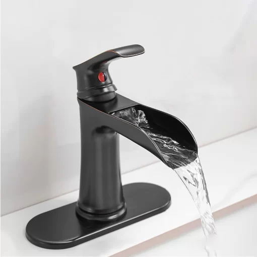 Bathroom, Home Decor, Bathroom Wash Basin Faucet Hot And Cold Mixer Brass Single Handle Bathroom Faucets