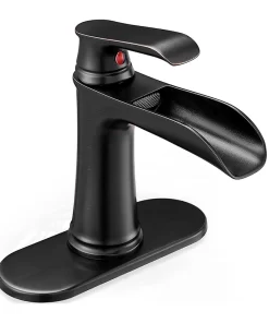 Bathroom, Home Decor, Bathroom Wash Basin Faucet Hot And Cold Mixer Brass Single Handle Bathroom Faucets