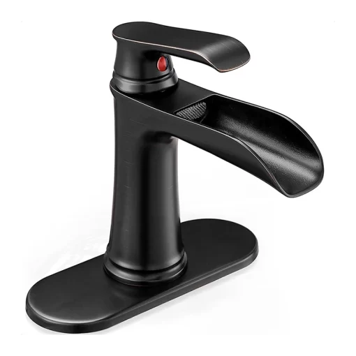 Bathroom, Home Decor, Bathroom Wash Basin Faucet Hot And Cold Mixer Brass Single Handle Bathroom Faucets