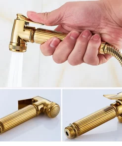 Bathroom, Home Decor, Bathroom White Gold Brass Hot Cold Water Mixer Concealed In-wall Shower Faucet Watermark Rain Shower Mixer Set
