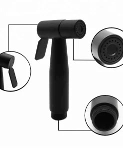 Bathroom, Home Decor, Bathroom /basin Stainless Steel Black Color Toilet Bidet Sprayer