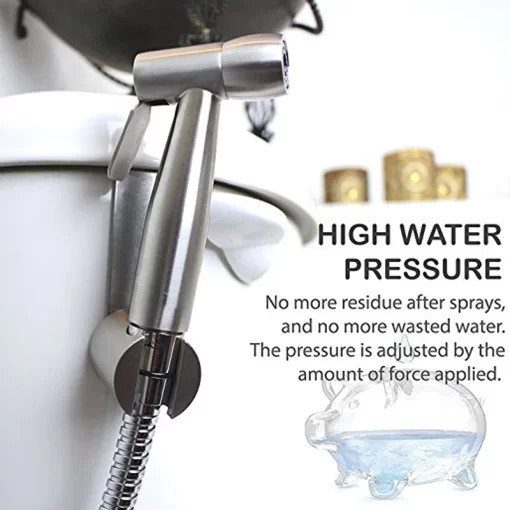 Bathroom, Home Decor, Bidet Sprayer Handheld Cloth Diaper Toilet Spray Gun Washer Stainless Steel Shattaf Set For Personal Hygiene