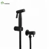 Bathroom, Home Decor, Black Hand Held Bidet Sprayer Bidet Angle Valve Set Muslim Portable Shattaf Set