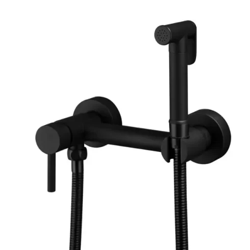 Bathroom, Home Decor, Black Matte Bath Toilet Hand Held Bidet Sprayer Shattaf  Spray Douche Kit + Faucet Shut Off Valve