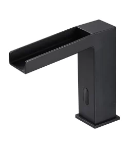 Bathroom, Home Decor, Black Smart Automatic Sensor Infrared Bathroom Water Tap Touchless Induction Basin Faucet