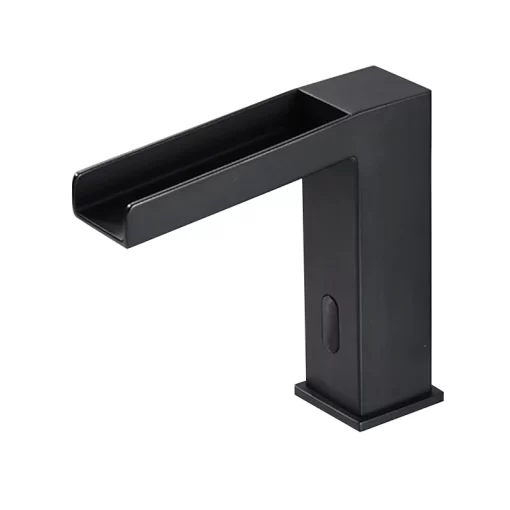 Bathroom, Home Decor, Black Smart Automatic Sensor Infrared Bathroom Water Tap Touchless Induction Basin Faucet