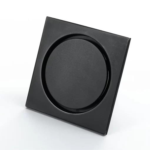 Bathroom, Home Decor, Black Sus304 Stainless Steel Square Shower Floor Drain Bathroom Drain