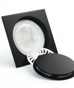 Bathroom, Home Decor, Black Sus304 Stainless Steel Square Shower Floor Drain Bathroom Drain