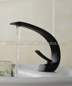 Bathroom, Home Decor, Black Vessel Sink Faucet Modern Bathroom Faucet Basin Mixer Taps