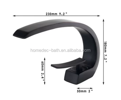 Bathroom, Home Decor, Black Vessel Sink Faucet Modern Bathroom Faucet Basin Mixer Taps