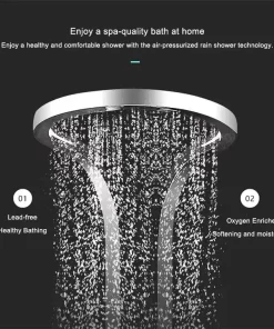 Bathroom, Home Decor, Booming Chrome Multifunction Rainfalll Piano Key Hot And Cold Sprinkler Massage Shower Head Sets System Panel