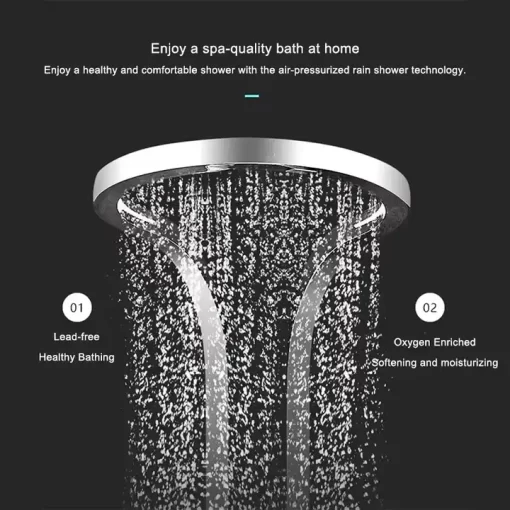 Bathroom, Home Decor, Booming Chrome Multifunction Rainfalll Piano Key Hot And Cold Sprinkler Massage Shower Head Sets System Panel