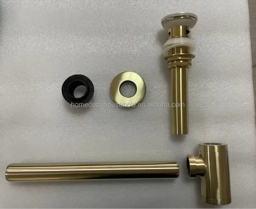 Bathroom, Home Decor, Brass Black Bathroom Sink Siphon Drains Bottle Trap With Pop Up Drain Bathroom Vanity Basin Pipe Waste Hardware