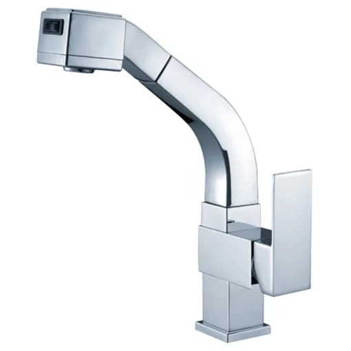 Bathroom, Home Decor, Brass Chrome Finishes Pull-out Sink Mixer Kitchen Faucets Dish Sink Taps