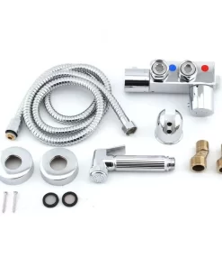 Bathroom, Home Decor, Brass Hand Held Toilet Bidet Sprayer Thermostatic Bidet Shattaf For Mode Cloth Diaper Sprayer Kit