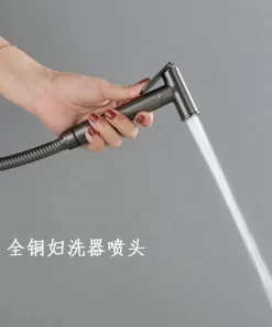 Bathroom, Home Decor, Brass Handheld Bidet Sprayer Kit Sprayer Friendly Personal Hand Held Black Bidet Sprayer