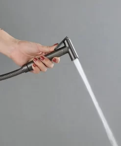 Bathroom, Home Decor, Brass Handheld Bidet Sprayer Kit Sprayer Friendly Personal Hand Held Black Bidet Sprayer