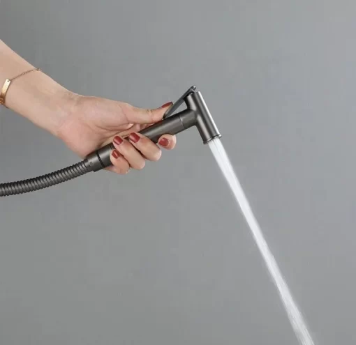 Bathroom, Home Decor, Brass Handheld Bidet Sprayer Kit Sprayer Friendly Personal Hand Held Black Bidet Sprayer