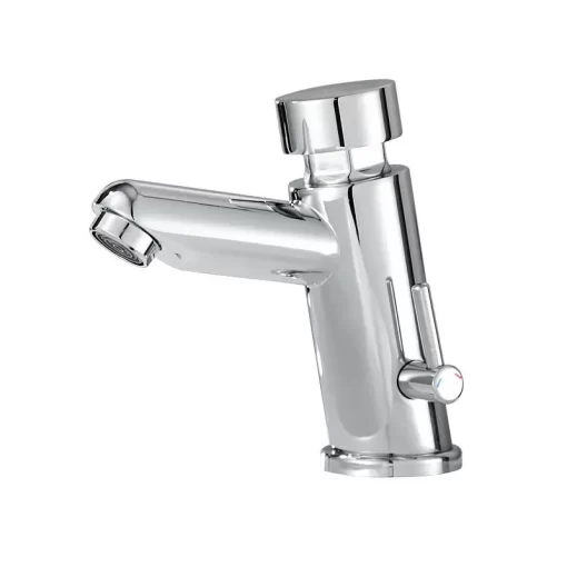 Bathroom, Home Decor, Brass Hot And Cold Self Closing Tap Basin Faucet Time Delay Sink Mixer