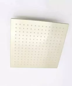 Bathroom, Home Decor, Brushed Gold 16 Inch Professional Ceiling Concealed Brass System Sliding Bar Shower Set