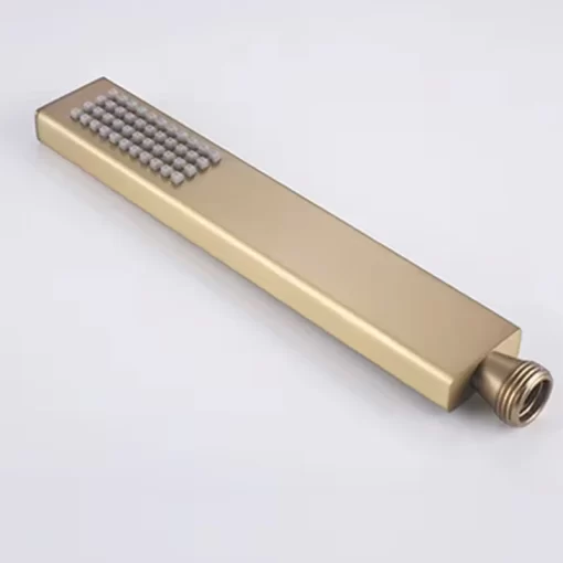 Bathroom, Home Decor, Brushed Gold Brass 10inch Showerhead Wall Mounted Concealed Bathroom Rain Shower Mixer Tap Sets System