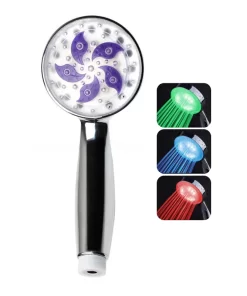 Bathroom, Home Decor, Cheap Led Light Bathroom Hand Shower Head 3 Colors Led Showers
