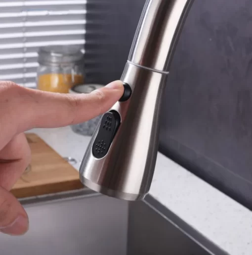 Bathroom, Home Decor, Commercial Washing 2 Functions Smart Touch Sensor Faucet Pull Out Sprayer Kitchen Taps Sink Faucet Kitchen Faucet
