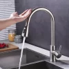 Bathroom, Home Decor, Commercial Washing 2 Functions Smart Touch Sensor Faucet Pull Out Sprayer Kitchen Taps Sink Faucet Kitchen Faucet