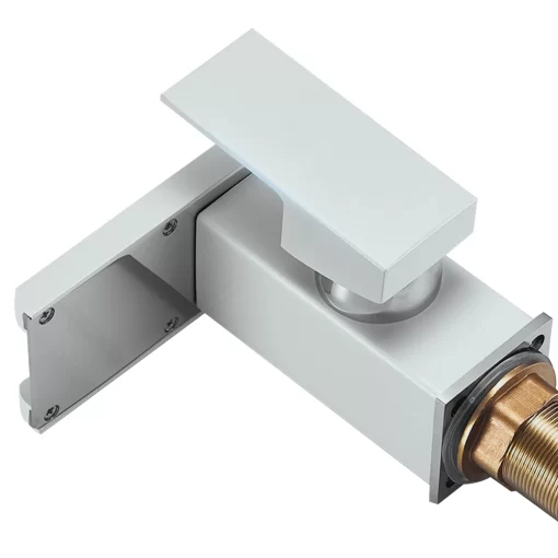 Bathroom, Home Decor, Deck Mounted Square Led Tap Light Basin Sink Faucets