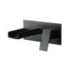 Bathroom, Home Decor, Europe Black In Wall Mounted Faucet Hot And Cold Mixer Bathroom Sink Taps