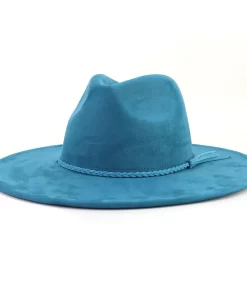 Accessories, Hats, Fashion Ladies Classic Assorted Colors Panama Fedora Wide Brim Felt Hat For Women